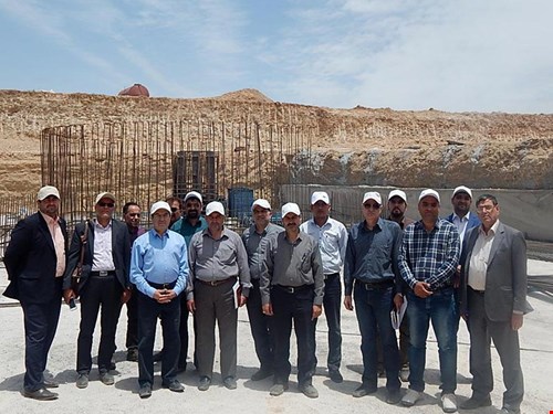 The Board of Directors of the Payamhonamik’s company visit site of ferrosilicon factory 